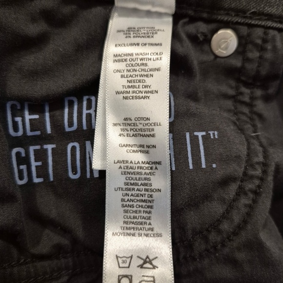 DU/ER (DUER) Performance Denim High-Rise Black Stretch Skinny Jeans | Size 32 - Picture 6 of 6